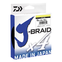 Daiwa J Braid x4 270m Yellow