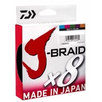 Daiwa J Braid x8 100lb 1500m Multi Colour